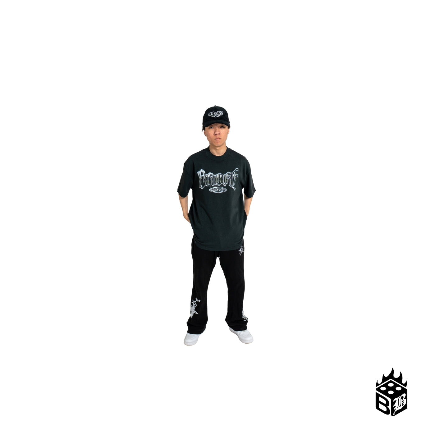BB CHROME STAR TEE (Black)